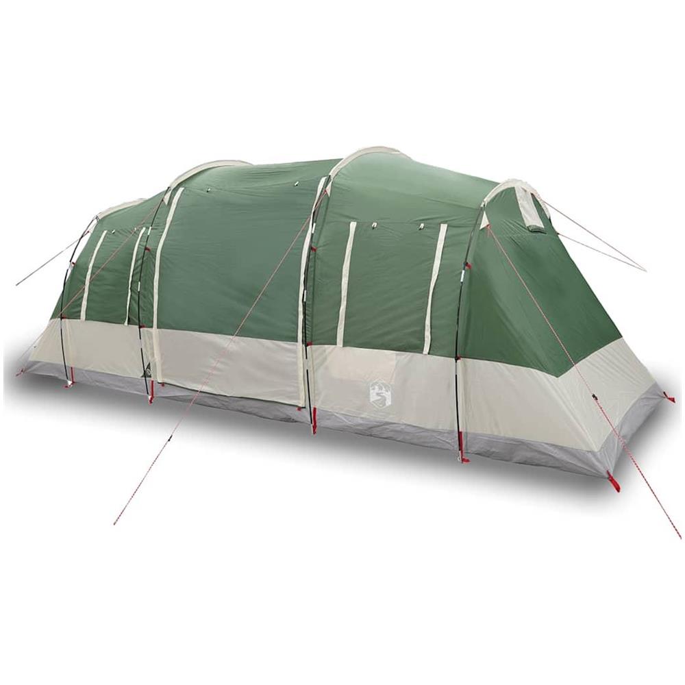 Tenda Familiare a Tunnel per 6 Persone Verde Impermeabile - Foto 1