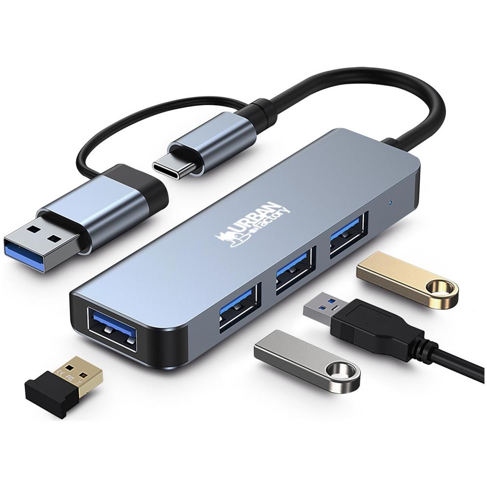 MHC35UF replicatore di porte e docking station per laptop Cablato USB 3.2 Gen 1 (3.1 Gen 1) Type-A Grigio - Foto 4