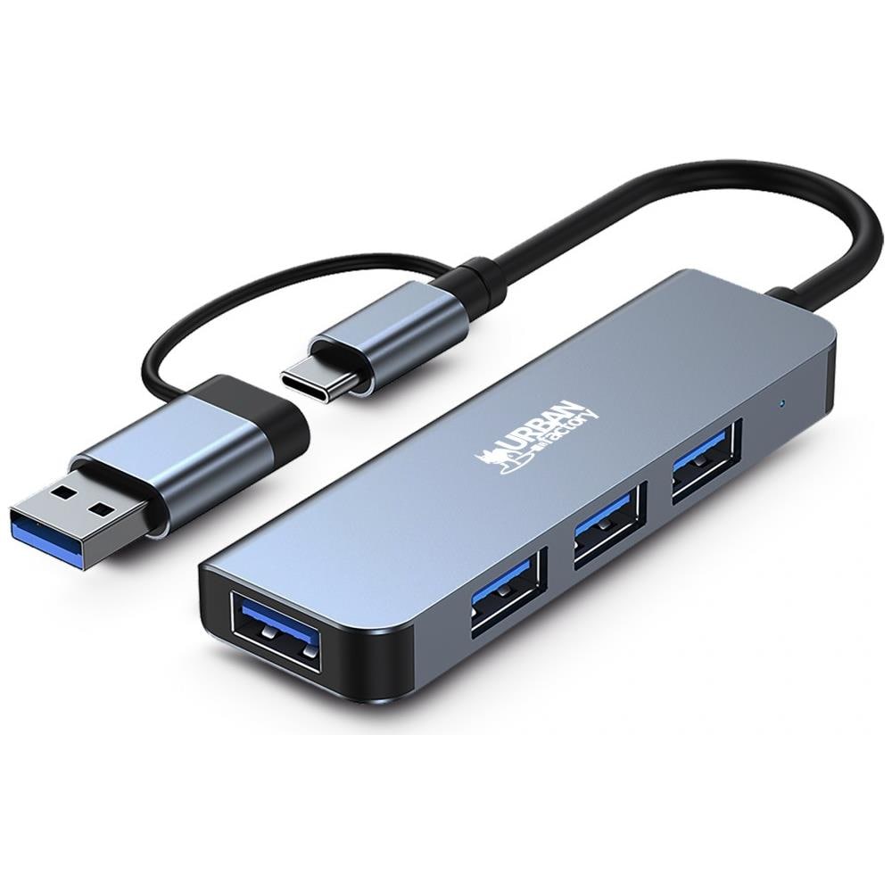 MHC35UF replicatore di porte e docking station per laptop Cablato USB 3.2 Gen 1 (3.1 Gen 1) Type-A Grigio - Foto 1