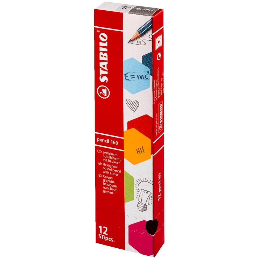 160 - Matita in Grafite - in Arancione - con gommino - Confezione da 12 - Gradazione HB - Foto 8