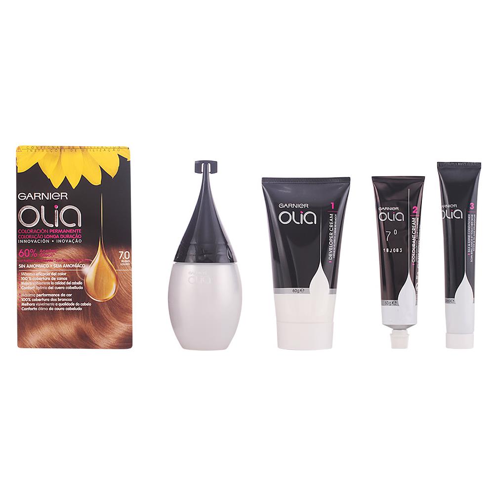 Olia Coloración Permanente 7,0 Rubio 4 Pz - Foto 1