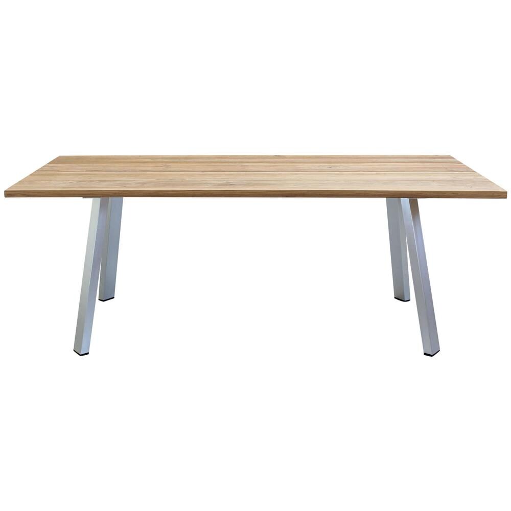 Saltus - Tavolo Da Giardino In Alluminio E Teak Riciclato - Foto 2