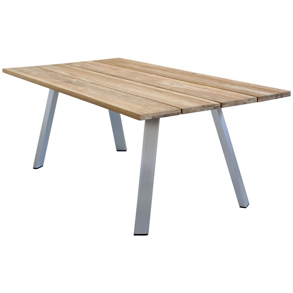 Saltus - Tavolo Da Giardino In Alluminio E Teak Riciclato - Foto 1