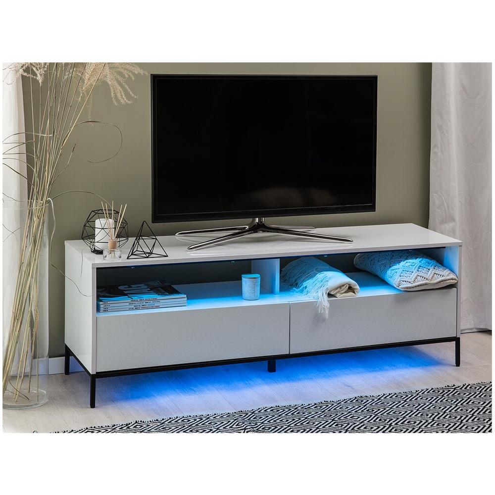 Mobile Tv Bianco Lucido Con Led Sydney - Foto 1