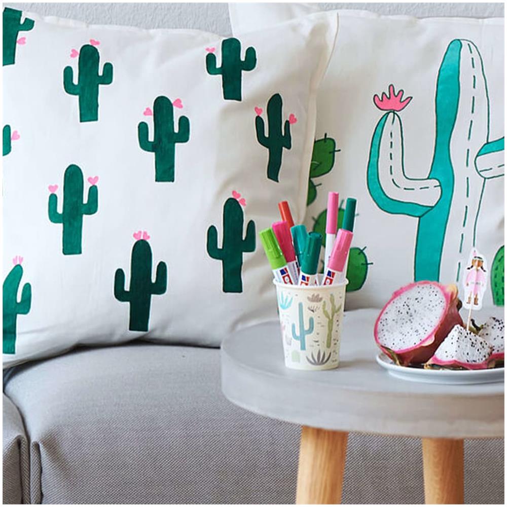 Pennarello per Tessuti 10 pz Multicolore 4600 - Foto 2