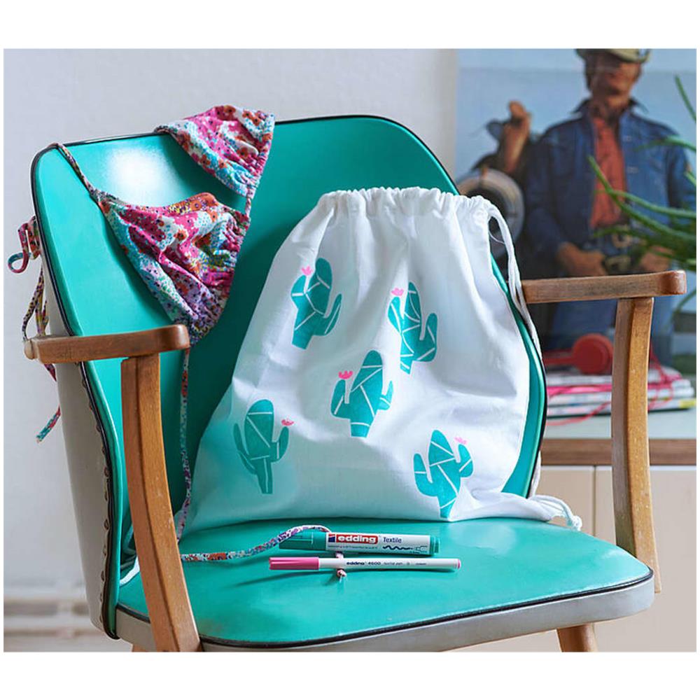 Pennarello per Tessuti 10 pz Multicolore 4600 - Foto 3