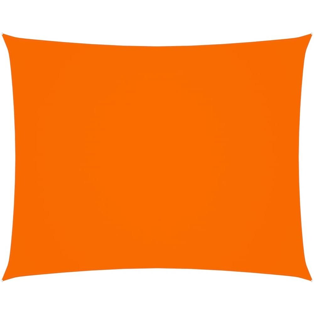 Parasole a Vela Oxford Rettangolare 2x2,5 m Arancione - Foto 1
