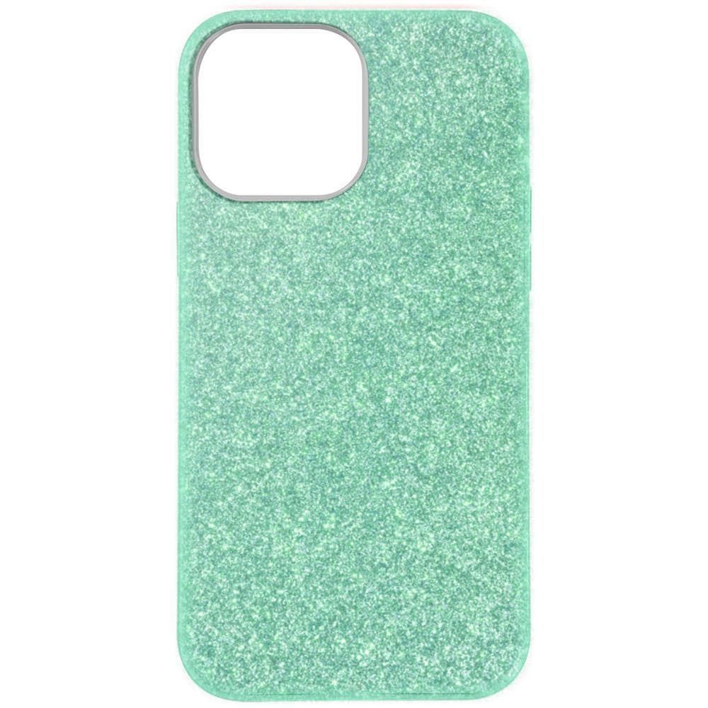 Cover Iphone 13 Pro Max Silicone Semi-rigido Con Paillette Amovibili Verde - Foto 5