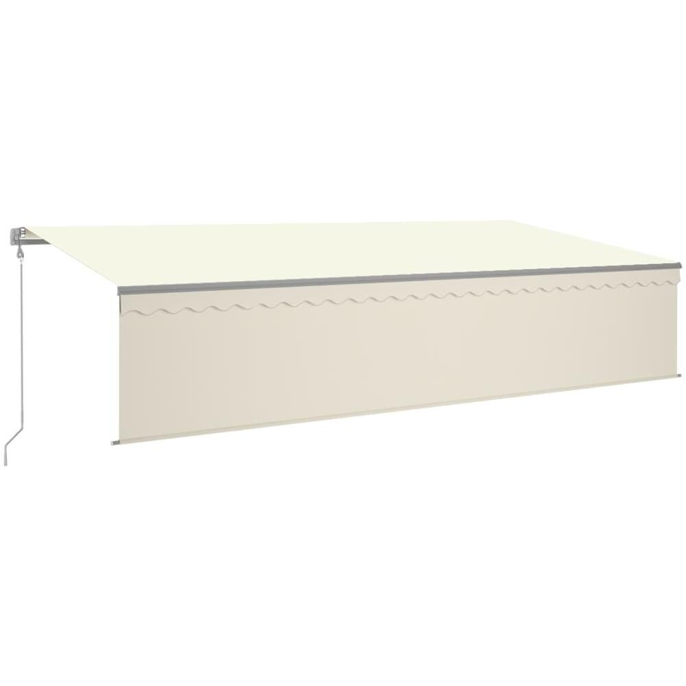Tenda Automatica Parasole Led Sensore Vento 6x3 M Crema - Foto 2
