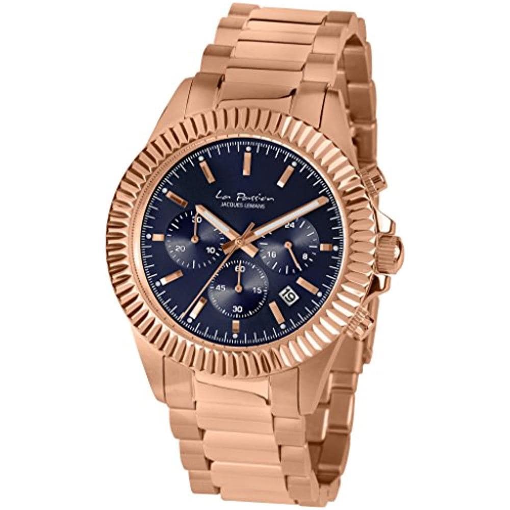 Jacques Lemans Orologio Cronografo Quarzo Unisex Con Cinturino In Acciaio Inox Lp-111p - Foto 1