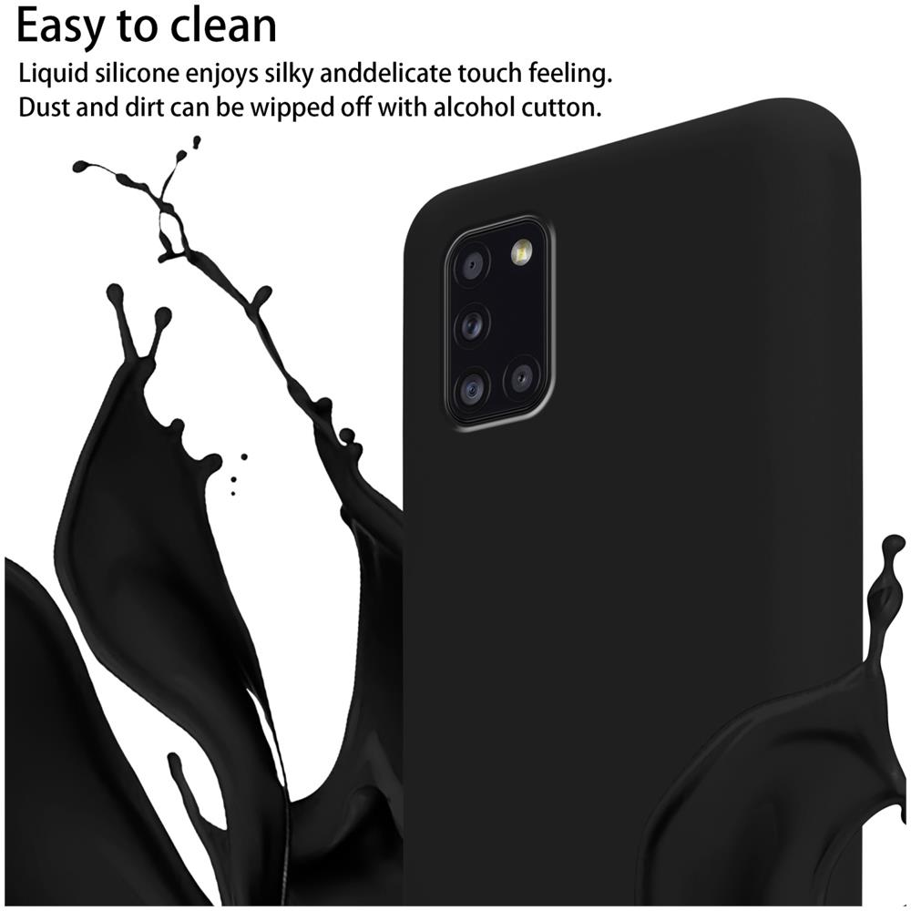 Catena Di Telefoni Cellulari Compatibile Con Samsung Galaxy A31 In Liquid Nero - Coperchio Di Protezione In Silicone Con Cordino Regolabile In Lunghezza - Foto 2