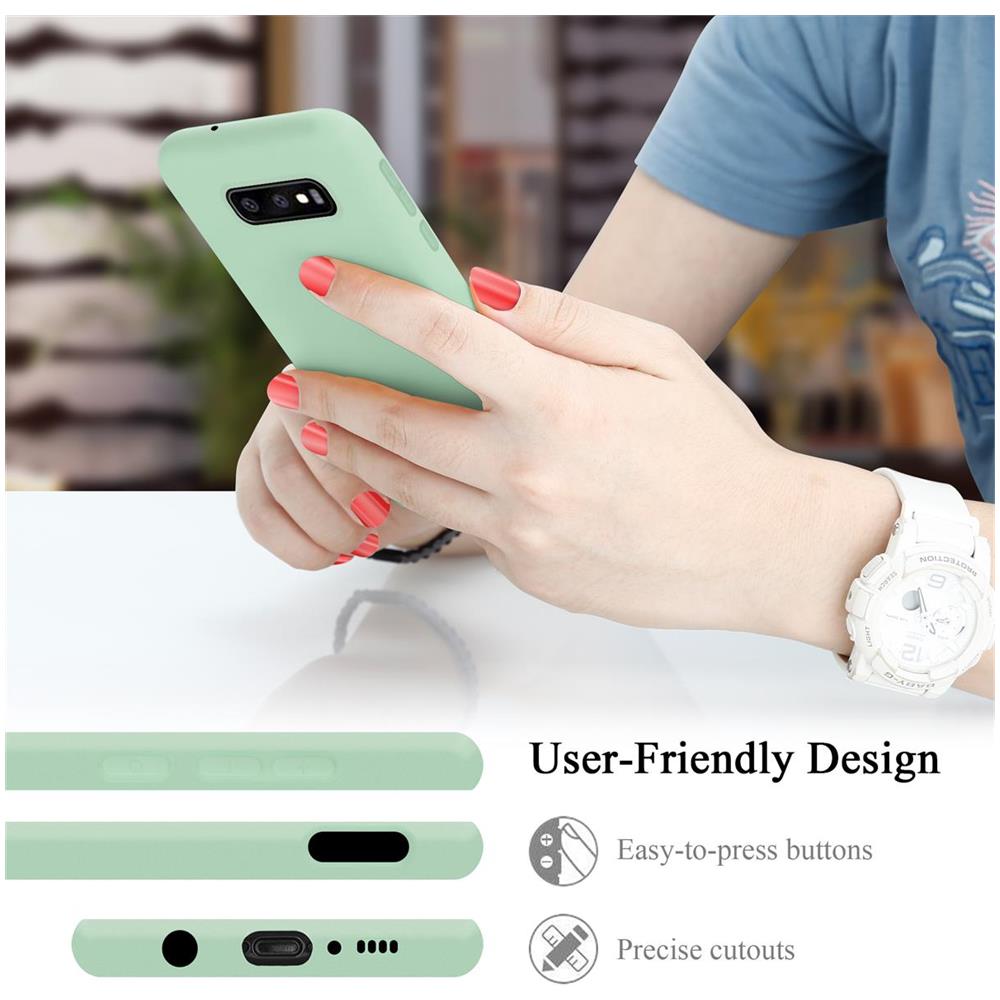 Custodia Compatibile Con Samsung Galaxy S10e In Liquid Verde Chiaro - Coperchio Protettivo In Silicone Tpu Flessibile - Foto 6