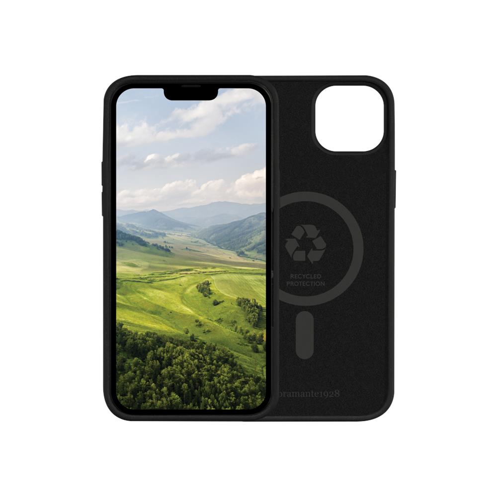 MONACO - CUSTODIA PER IPHONE 14 PLUS IN PLASTICA RICICLATA - NERO - Foto 1