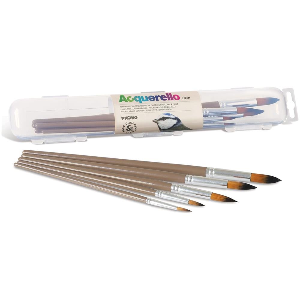 5 Pennelli Per Acquerello Con Punta Tonda - Foto 1