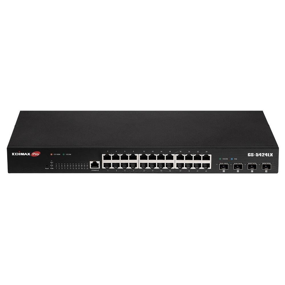 Smart Switch GS-5424LX con 28 Porte Gigabit con 4 10GbE SFP+ Colore Nero - Foto 1