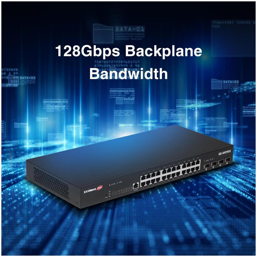 Smart Switch GS-5424LX con 28 Porte Gigabit con 4 10GbE SFP+ Colore Nero - Foto 5