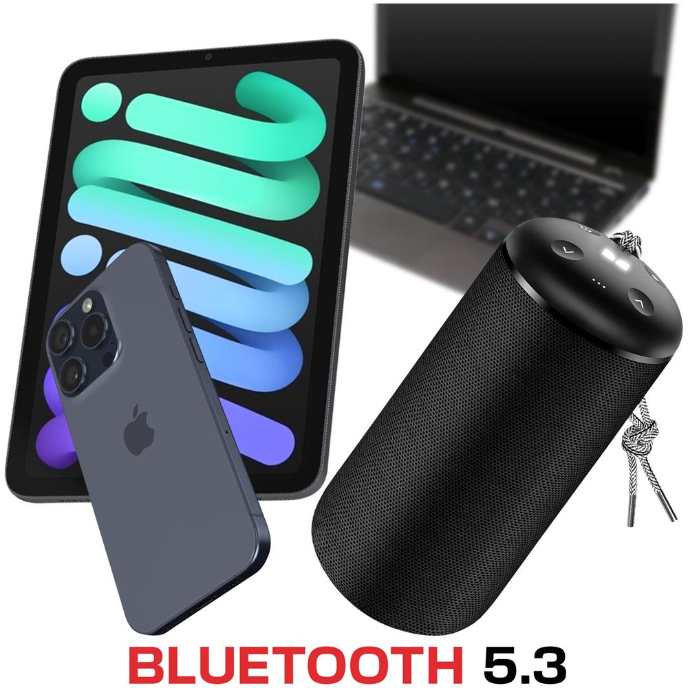 Altoparlante Senza Fili Bluetooth S130 Nero, Speaker Stereo 20w - Foto 2