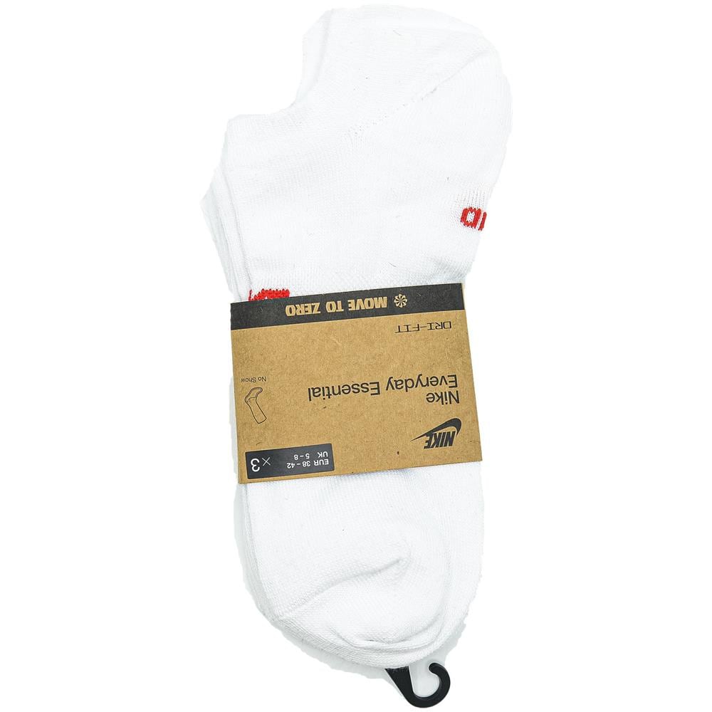 Sportswear Everyday Essential No-show Socks 3 Pairs Dx5075-911, Unisex, Bianca, 34-38 - Foto 1