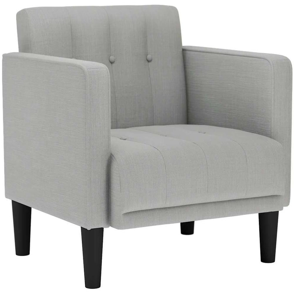 Divano Sedia con Braccioli Grigio Nuvola 53 cm in Tessuto - Foto 1