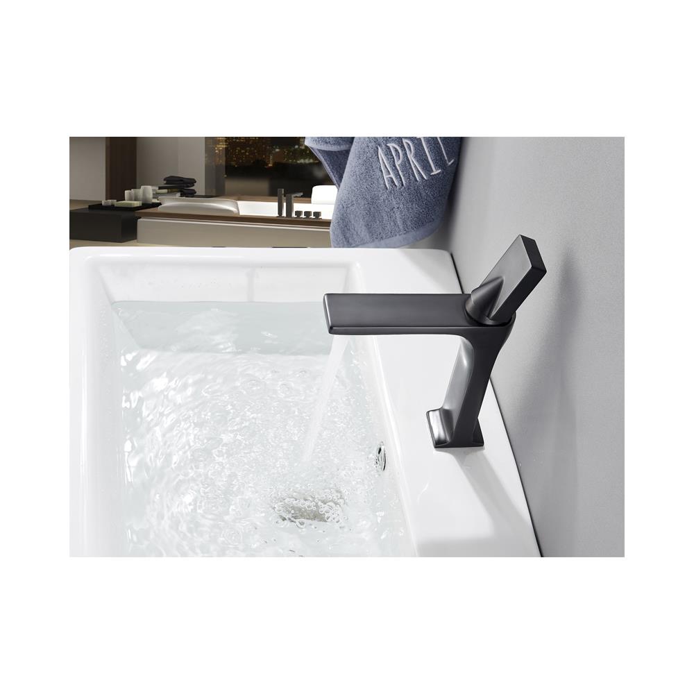 Rubinetto per lavabo da bagno, Blackswan, tipo M79, modello nero opaco, misura 22,5 cm - Foto 2