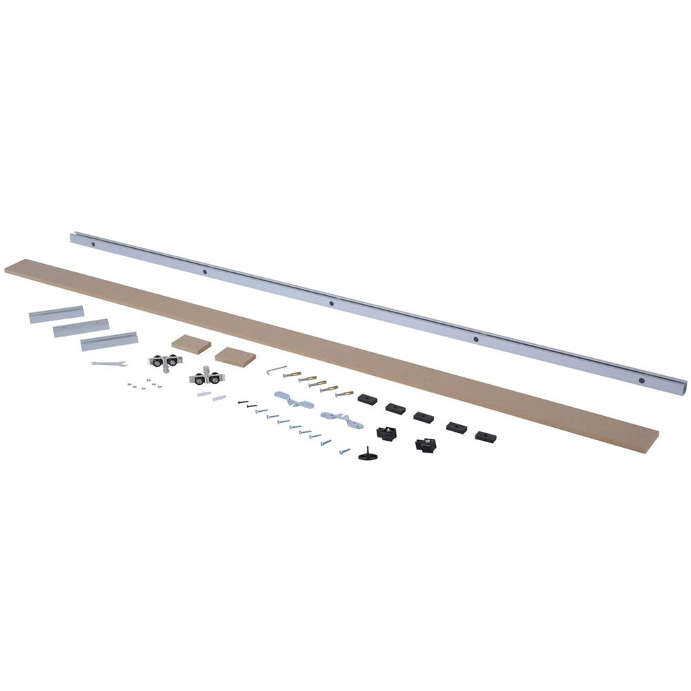 Binario Con Kit Di Accessori Per Porte Scorrevoli In Stile Rustico In Legno - Foto 1