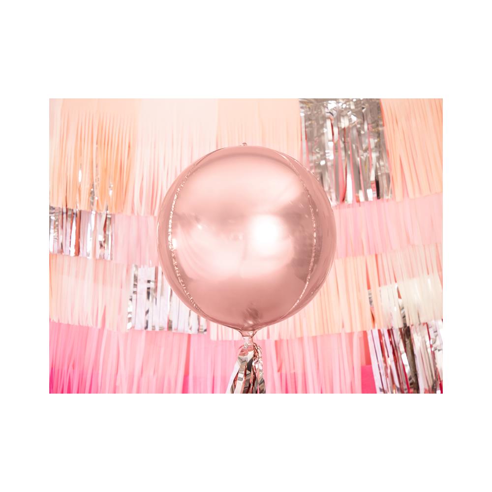 Partydeco - Palloncino Alluminio Rotondo Oro Rosa Metallizzato - Foto 2