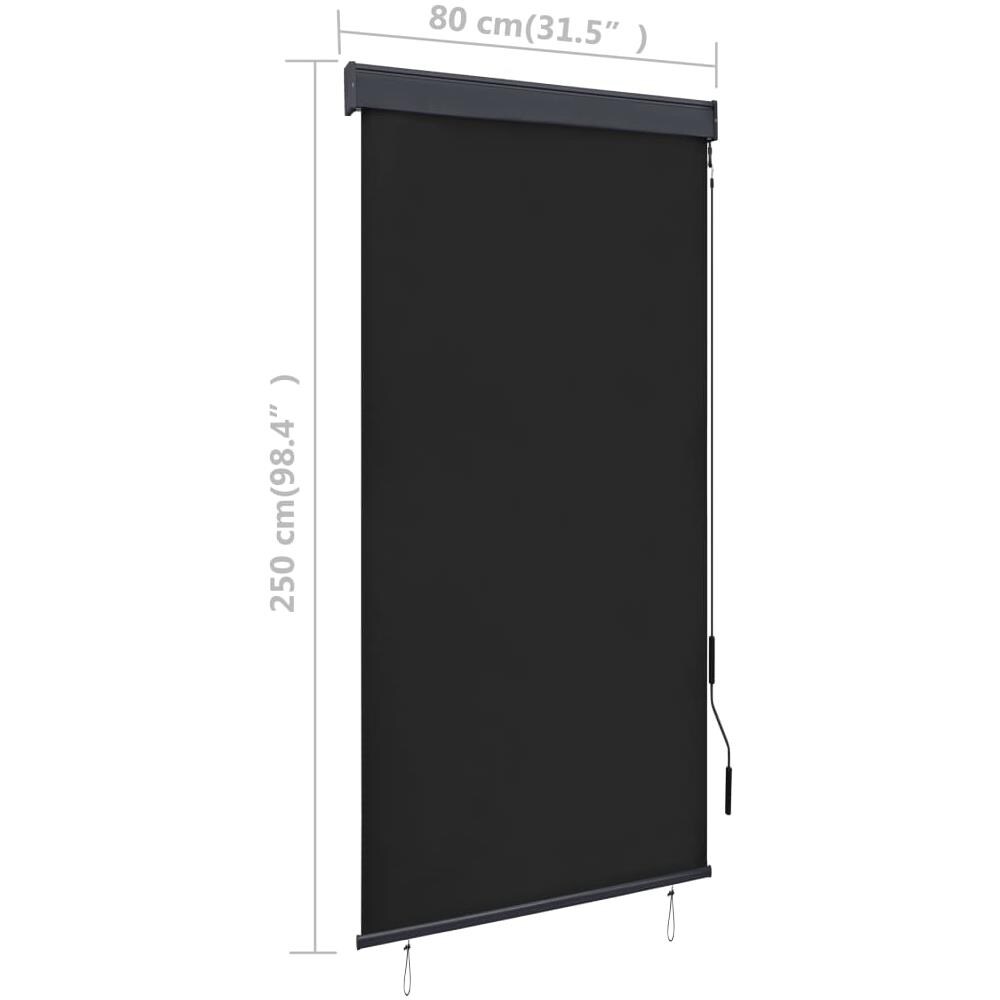Tenda A Rullo Per Esterni 80x250 Cm Antracite - Foto 13