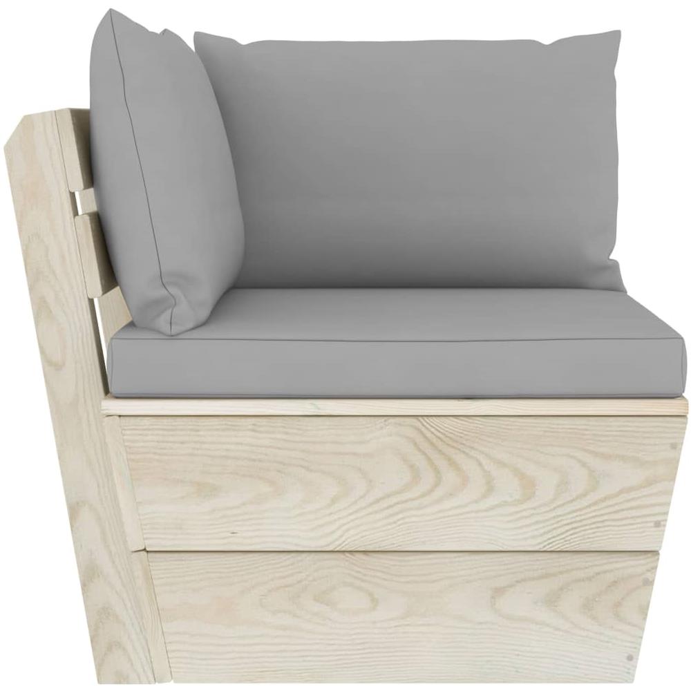 Set Divani Da Giardino Su Pallet 6 Pz Con Cuscini Legno Abete - Foto 8