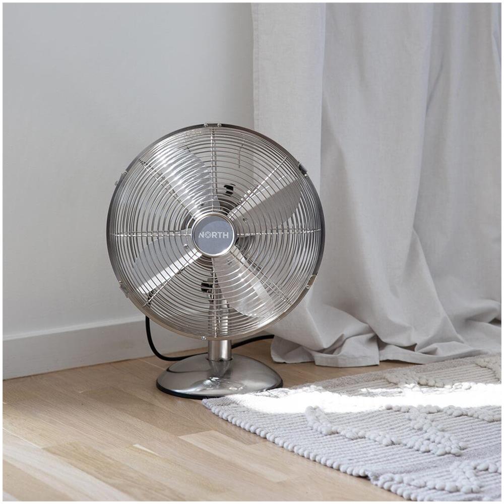 Ventilatore Ventilatore Da Tavolo 30cm Cromo Satinato - Foto 2