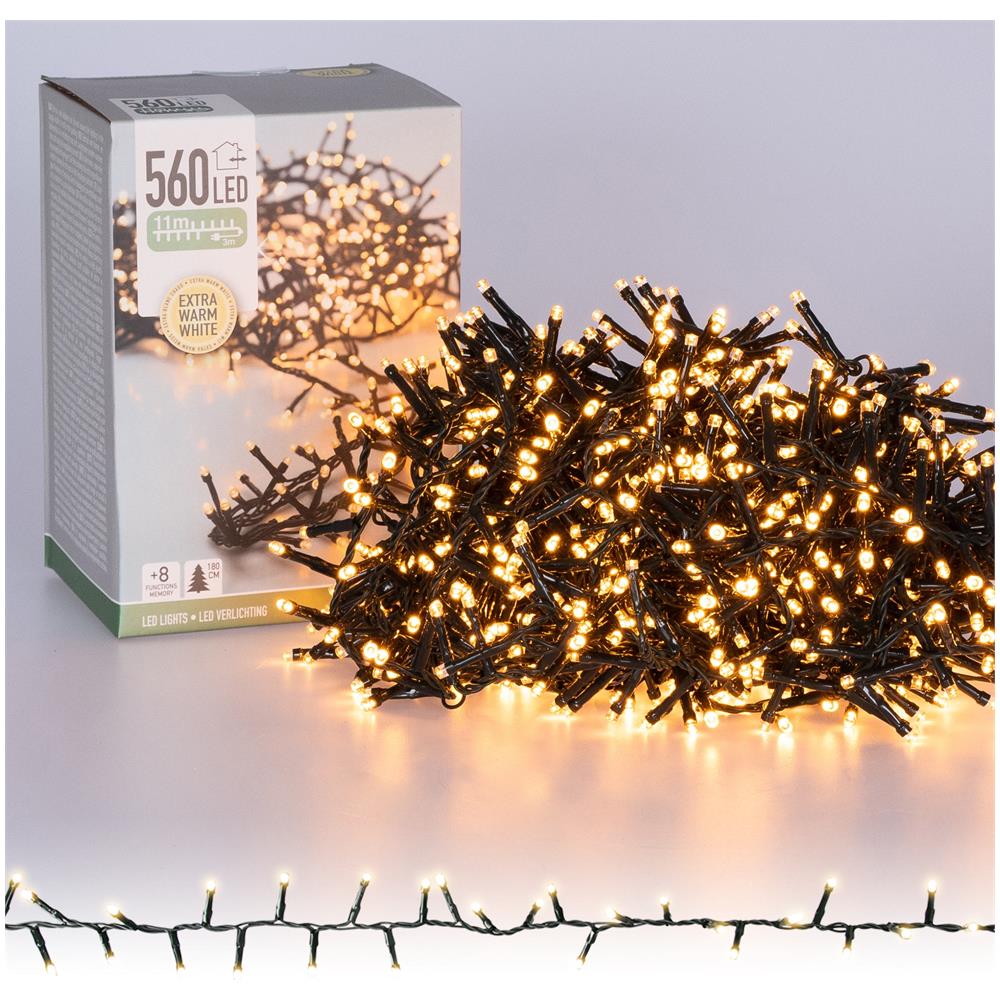 Catena Luminosa Led 11m Bianco Caldo 560 Lampadine Led - Foto 1