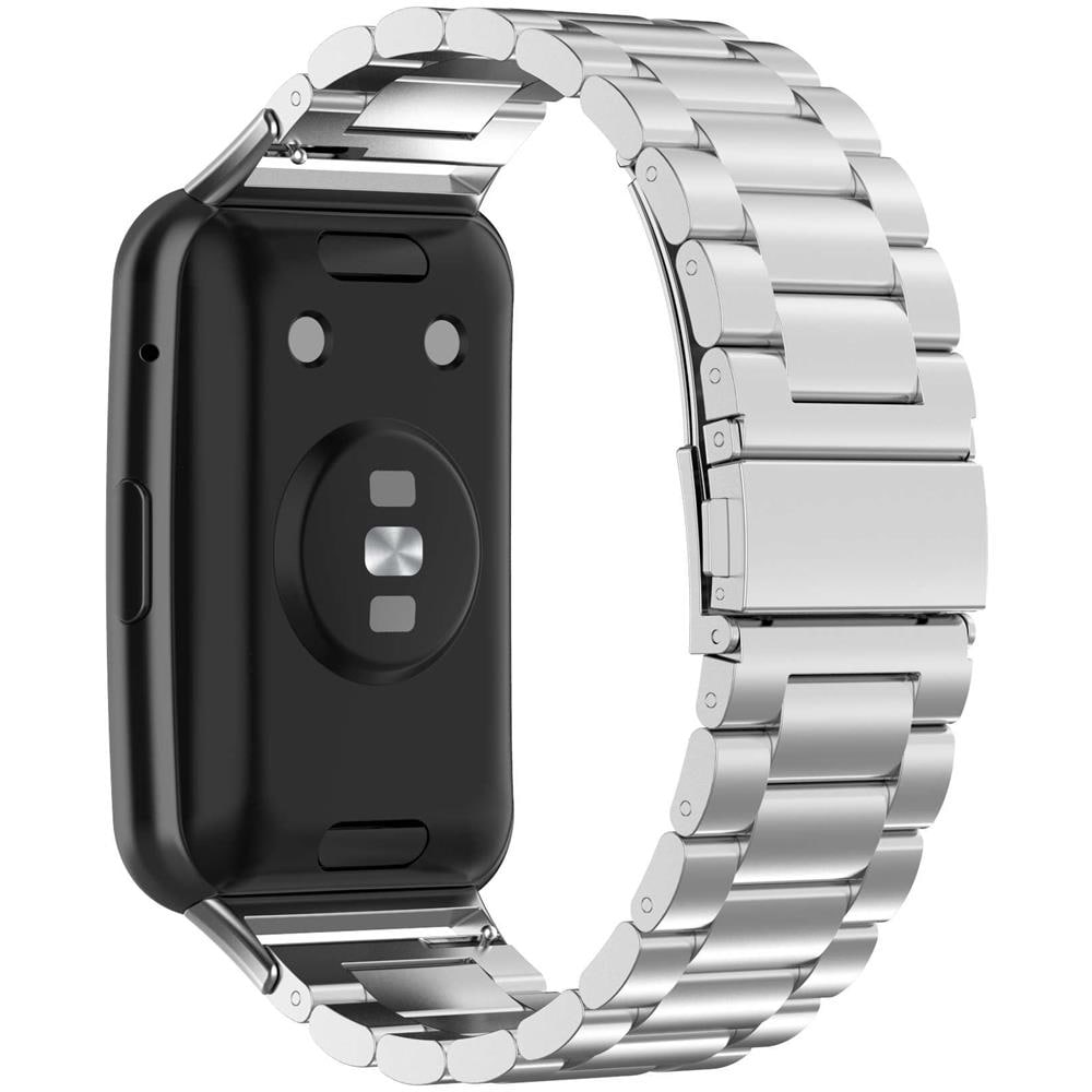 Cinturino In Acciaio MIJOBS Per Huawei Band 8/9/10 - Design Milano, Sgancio Rapido - 3