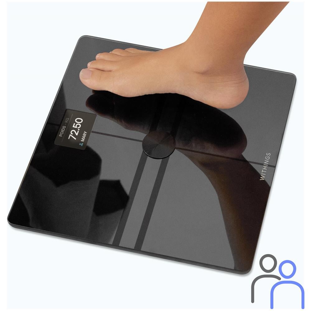 Bilancia Withings Body Comp Analisi Completa 5 Modalità Autonomia 15 Mesi Nera - Foto 5