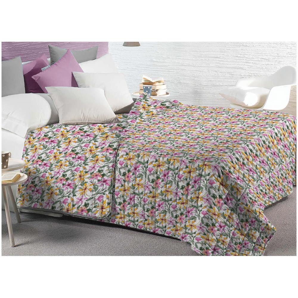 Quilt Trapuntino Piumino Estivo 100gr mq Microfibra Bea Varie Fantasie Singolo DIS.14 - Foto 1