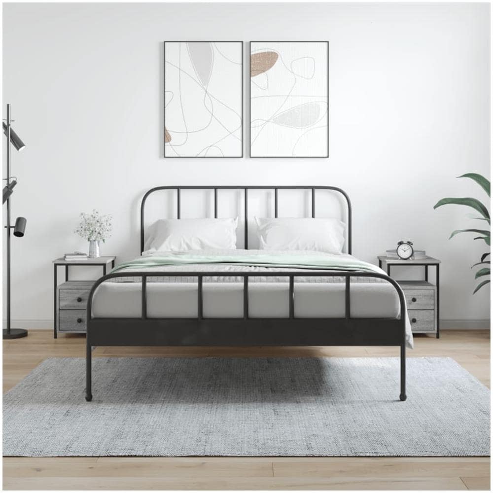 Comodini 2 Pz Grigio Sonoma 34x35,5x50 Cm In Legno Multistrato - Foto 1