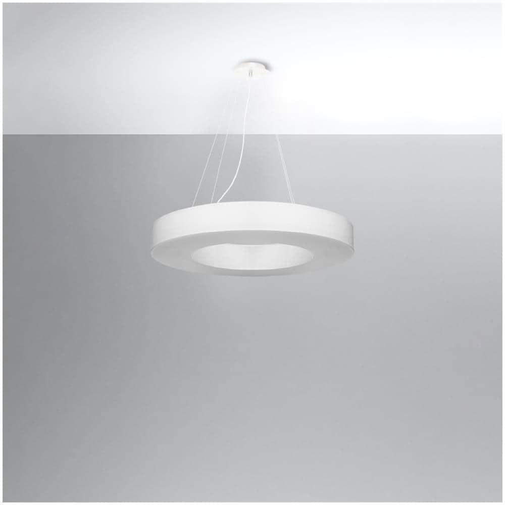 Lampadario Saturno Slim 70 Bianco Sl. 0753 - Minimalista Lampadari Bianco 102x70x70 Cm - Foto 2