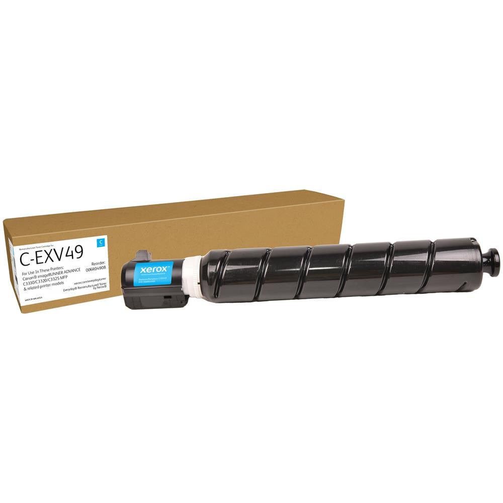 Rigenerato Toner rigenerato Everyday™ di Xerox Ciano compatibile con Canon C-EXV49 (8525B002), Capacità standard - Foto 1