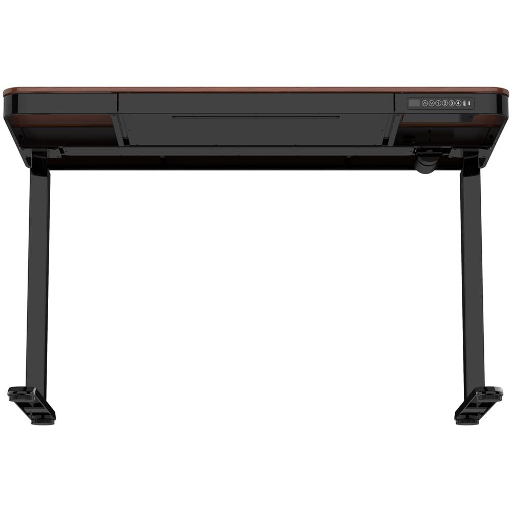 Scrivania con regolazione elettrica dell'altezza 140x70 ET119W-C nero /noce - Foto 2