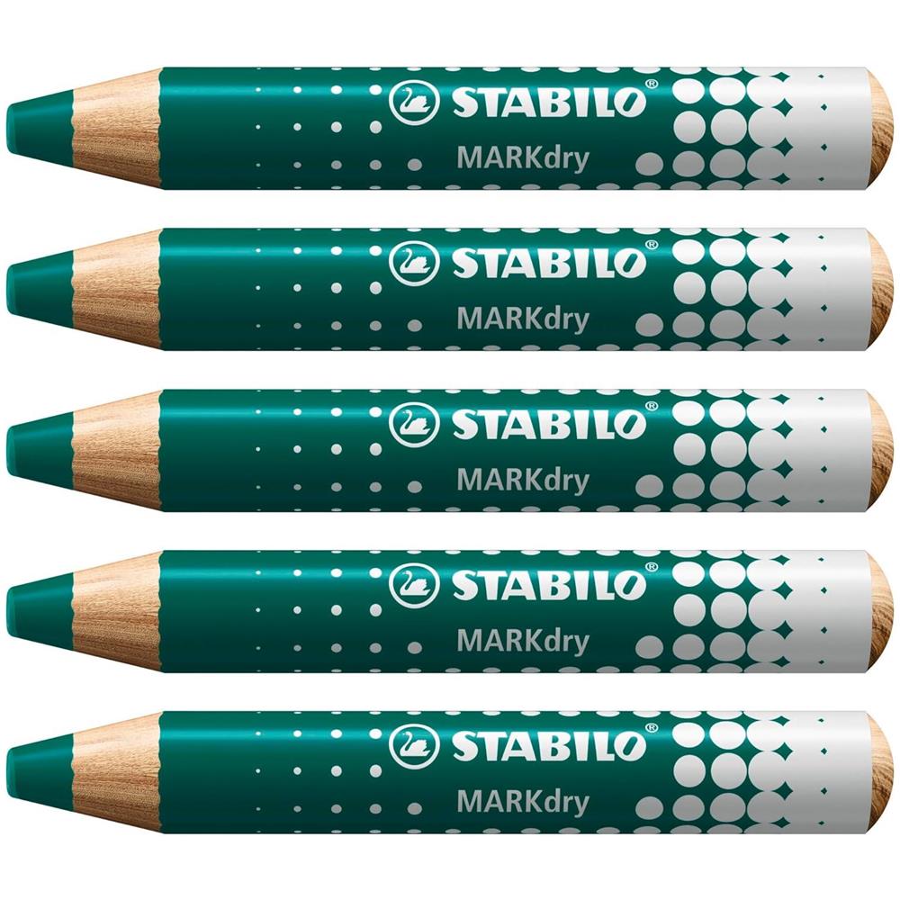 MARKdry - Marcatore per lavagna bianca e a fogli mobili - Confezione da 5 - Verde - Foto 1