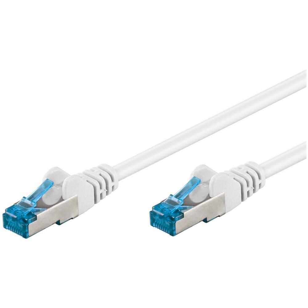 ICOC LS6A-010-WH - Cavo di rete Patch in rame Cat. 6A Bianco SFTP LSZH 1m - Foto 1