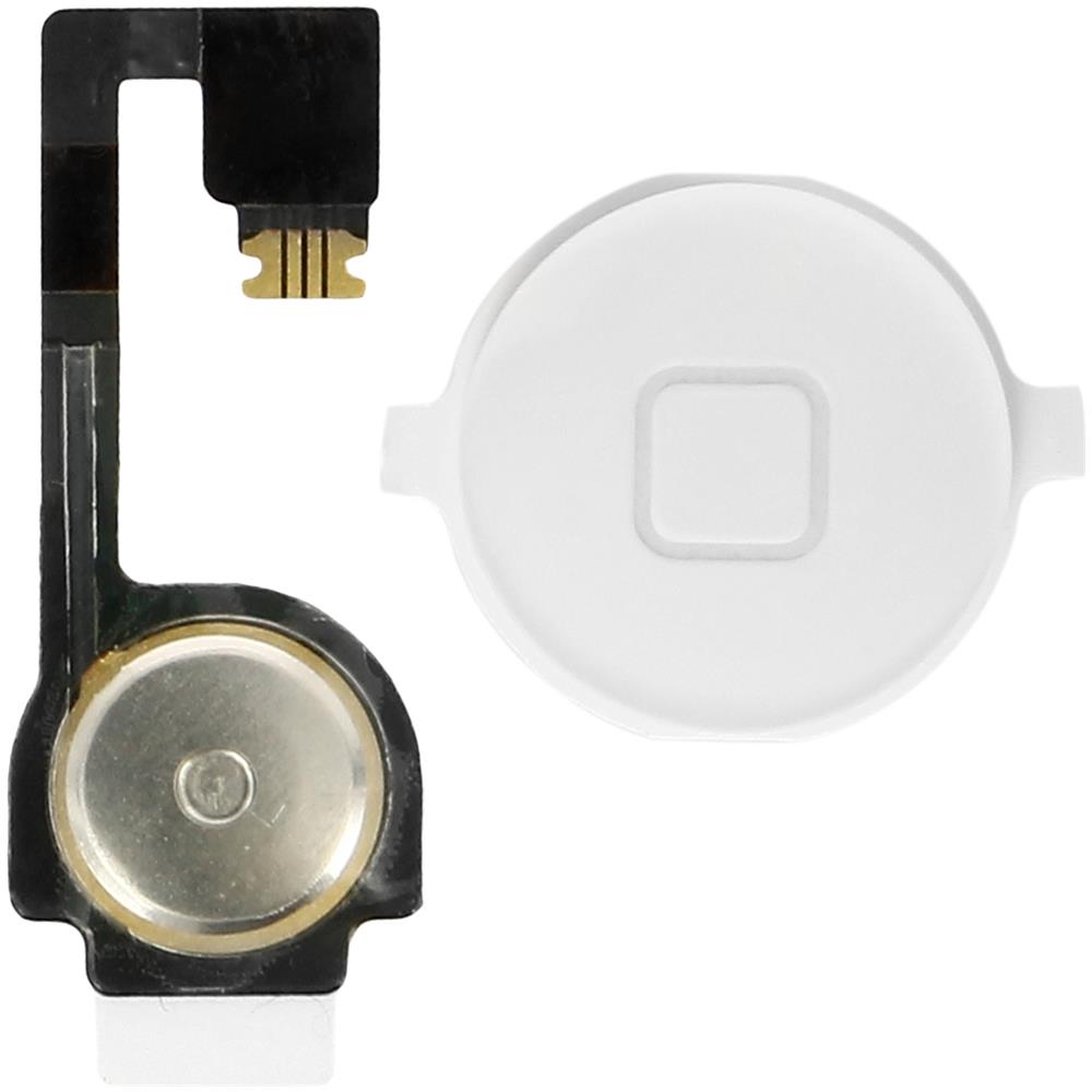 Tasto Principale Home Con Connettore Integrato Per Apple Iphone 4 - Bianco - Foto 4