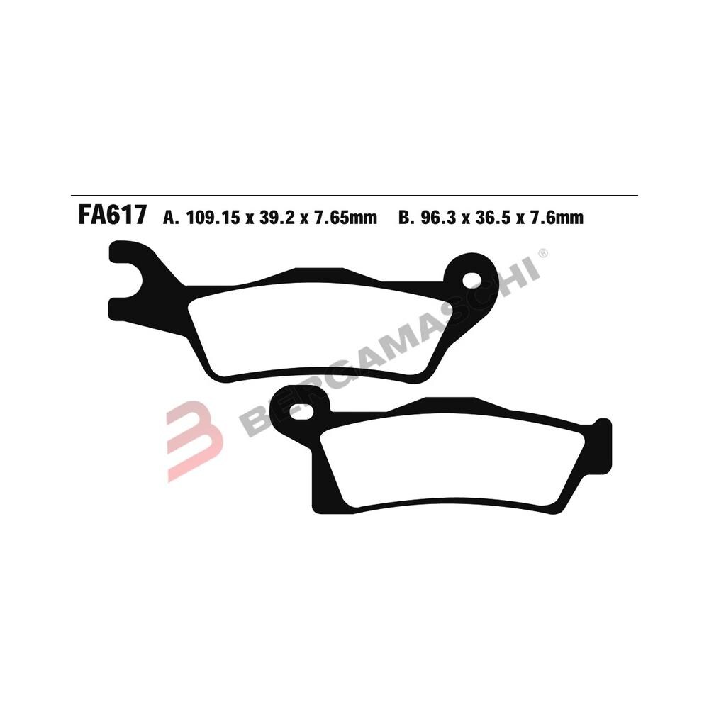 B1r R1461700 Pastiglie R Can Am Outlander800/1000 12- Renegade Fa617r - Foto 1