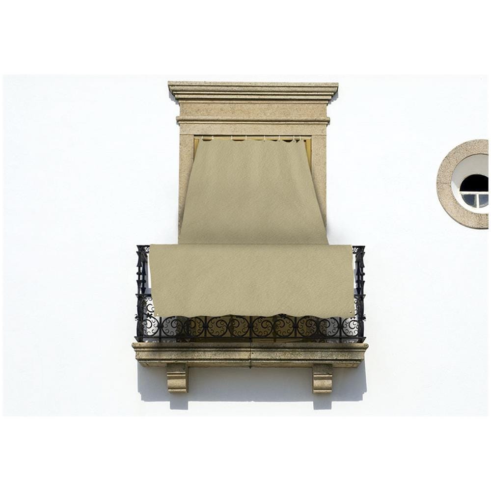 Tenda Da Sole A Caduta Per Esterno Balcone Casa Telo Ombra Modello Tinta Unita 145x300 Panna - Foto 2