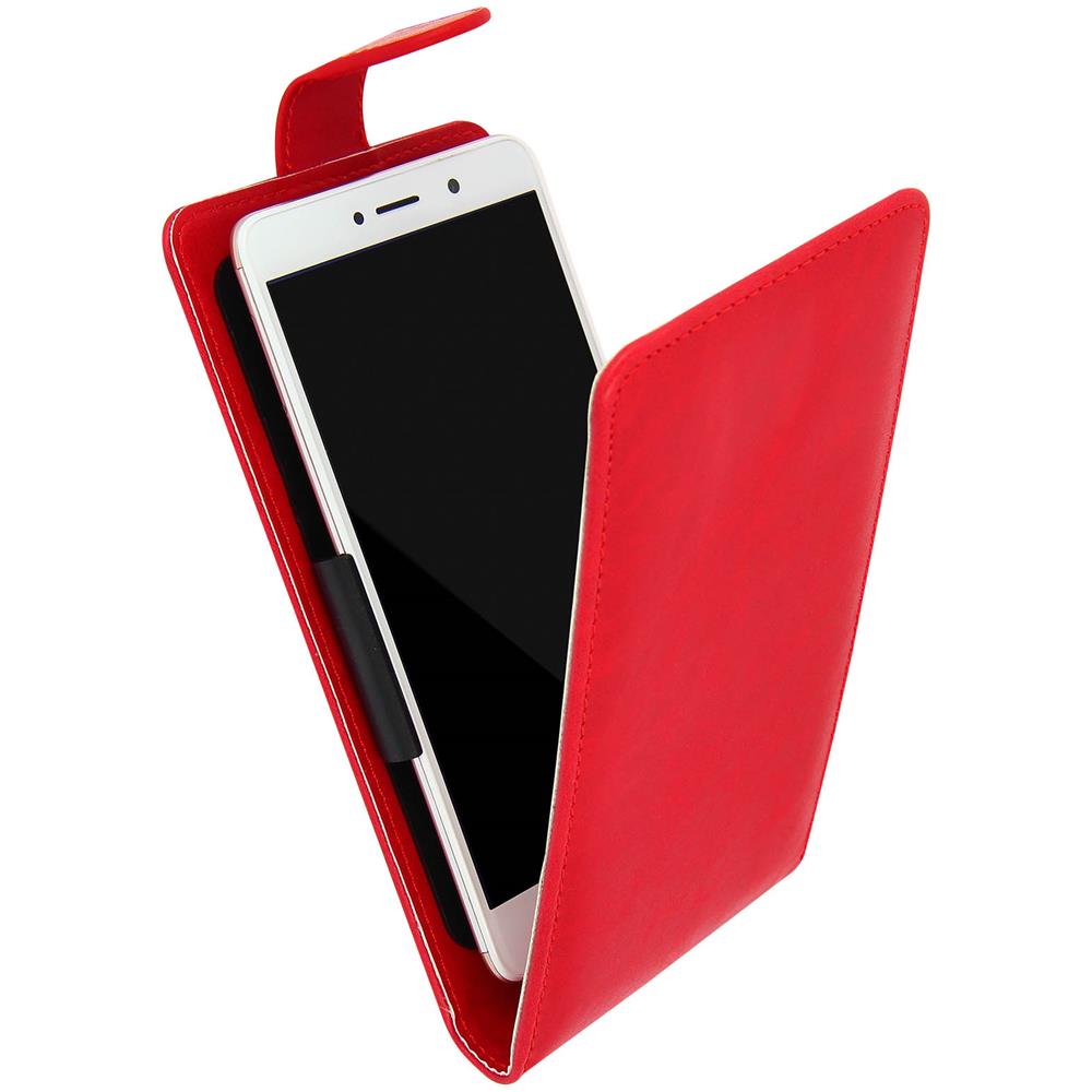 Custodia Smartphone 4,7''"" A 5,0'' Sportellino Portafoglio Universale - Rosso - Foto 5