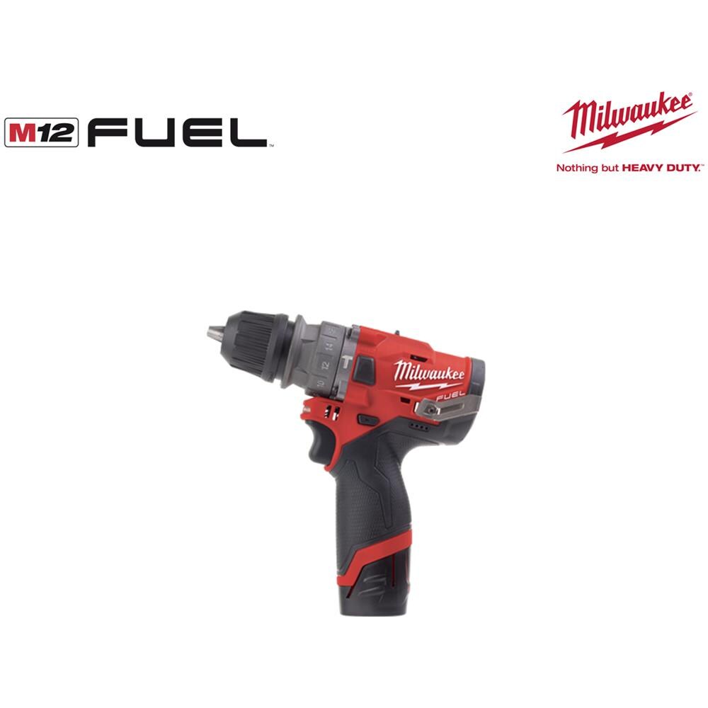 Trapano A Percussione Fuel M12 Fpdxkit-202x - 2 Batterie 12v 2,0 Ah 1 Caricabatterie 4933464138 - Foto 2