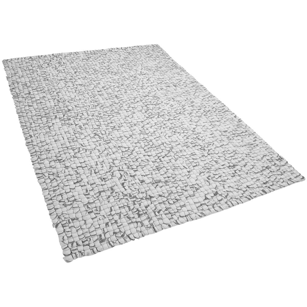 Tappeto Rettangolare Grigio Chiaro 160 X 230 Cm Amdo - Foto 1