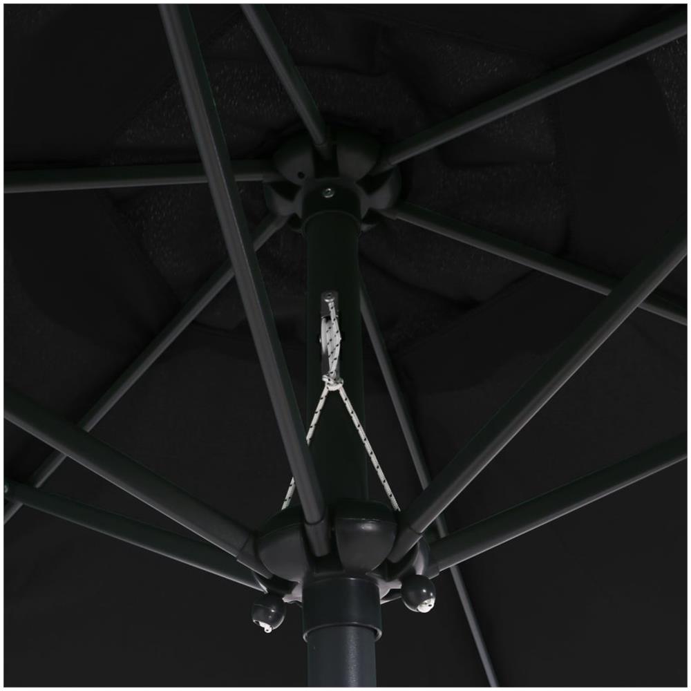 Ombrellone Nero 200x211 Cm In Alluminio - Foto 2