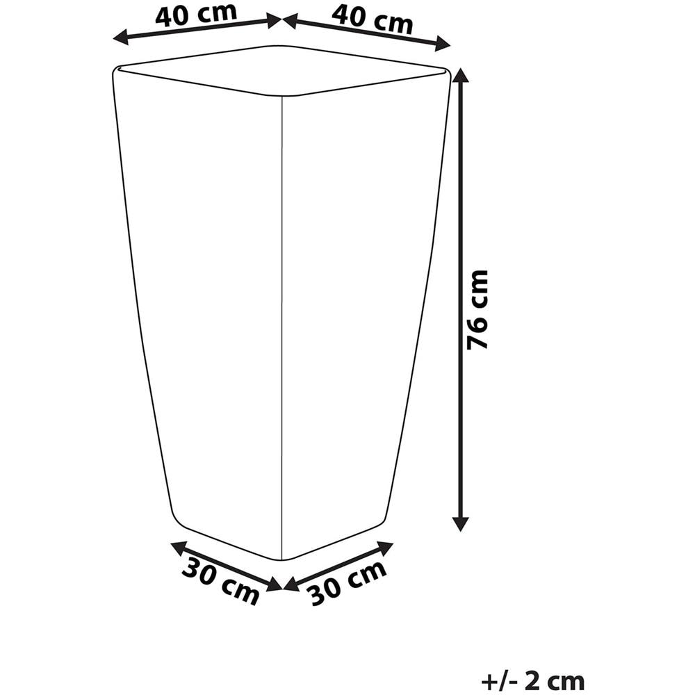 Vaso Da Fiori Quadrato Oro 40 X 40 X 76 Cm Modi - Foto 2