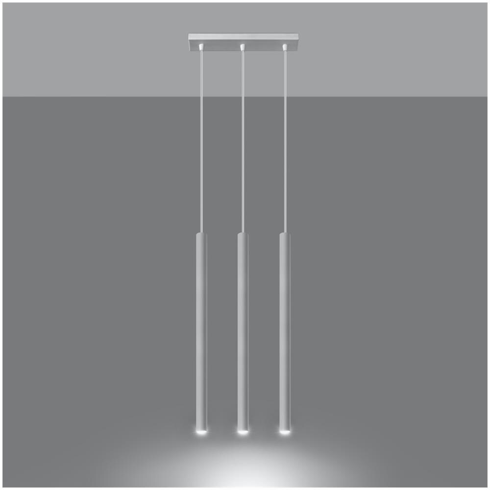 Sollux Pastelo 3 Sl. 0466 - Lampada A Sospensione Moderna A Led Bianca Per Soggiorno, Camera Da Letto, Corridoio, Ufficio, Attacco G9 - Foto 16
