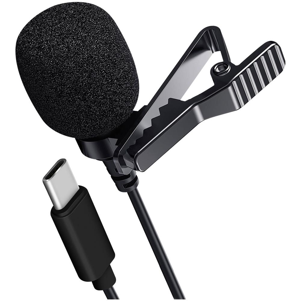 Microfono Lavalier Usb-c Clip Con Riduzione Del Rumore Usb-c Linq 1,5 M Nero - Foto 5