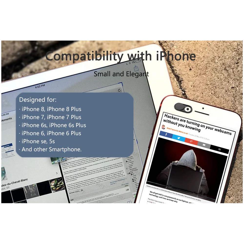 Far Scorrere Webcam Copertura Copertura Ultra-sottile Di Metallo Web Camera Per Macbook Notebook Ipad Pro Imac Pc Computer Pc Di Superficie Iphone Sulla Privacy Tratta 3 Pack - Foto 4